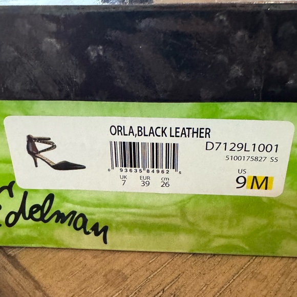 Sam Edelman Orla Black Leather Heels with Studded Straps, NIB, Women’s Size 9 - Picture 7 of 8